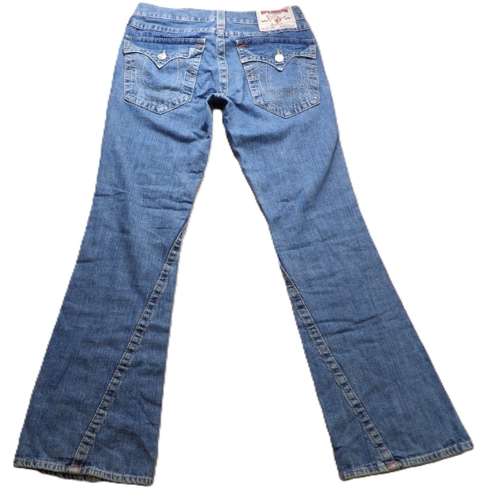 VTG Y2K True Religion Joey Jeans Flared Denim Men Cotton Blue 32 Made USA Casual
